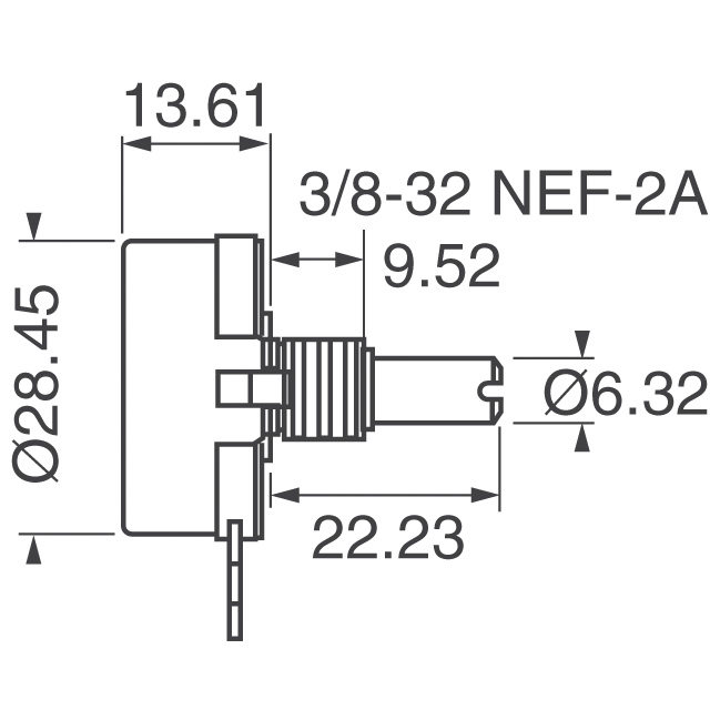 KA2531S28 Precision Electronics Corporation  Rotary Potentiometers Rheostats